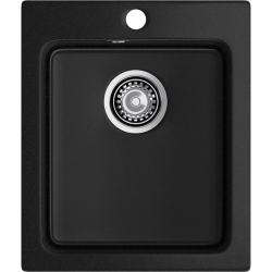 P-505 black 1 чаша 350*395*200, монтаж: врезной, материал: мрамор, цвет черный