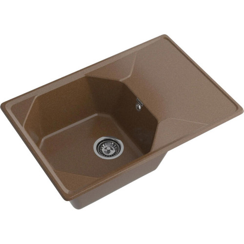 U-740L terracotta 1-чаша+крыло 740*500 мм, монтаж: врезной, материал: мрамор, цвет: терракот U-740L terracotta 1-чаша+крыло 740*500 мм, монтаж: врезной, материал: мрамор, цвет: терракот