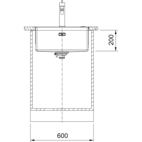 Мойка Franke/ BEST, Мойка Franke BXM 210/110-50 F-INOX, серия Mythos, мойка 540x450 мм, чаша 500x410x200 мм  возможен монтаж сверху, вровень и под столешницу, скрытый перелив, вентиль автомат с кнопкой, сифон, металлическая решетка-подставка, материал нер