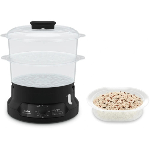 Пароварка Tefal VC139810 2ярус. 800Вт черный