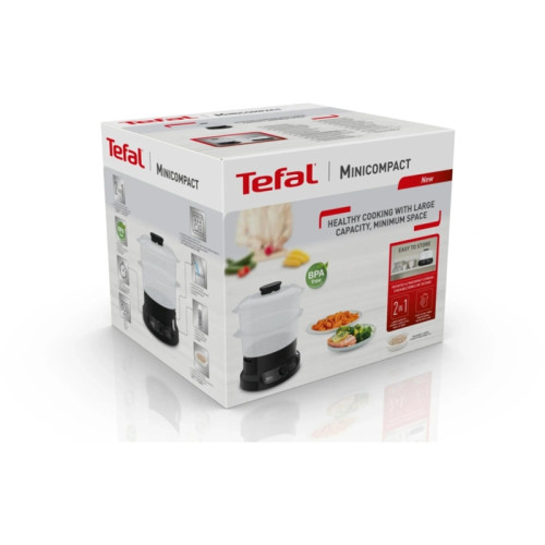 Пароварка Tefal VC139810 2ярус. 800Вт черный