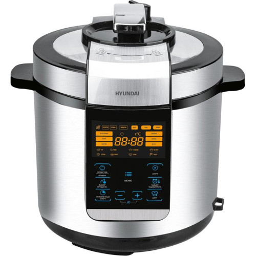 Мультиварка-скороварка Hyundai HYMC-2406 6л 1000Вт серебристый/черный