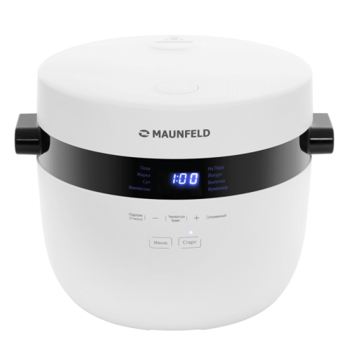 Мультиварка MAUNFELD/ Мультиварка, мощность 860 Вт, 5 л, 8 автоматических программ, сенсорное управление, отсрочка старта, цвет: белый
