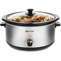 Медленноварка Kitfort КТ-208 4.5л 280Вт серебристый/черный
