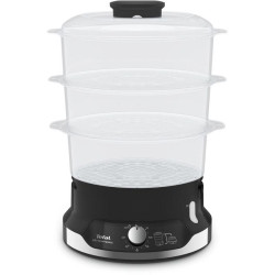 Пароварка Tefal VC204810 3ярус. 800Вт черный