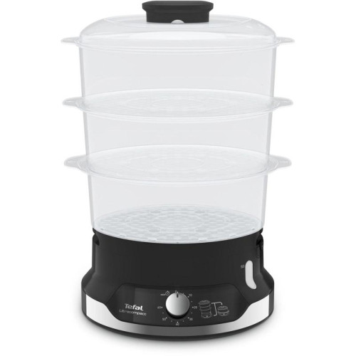 Пароварка Tefal VC204810 3ярус. 800Вт черный