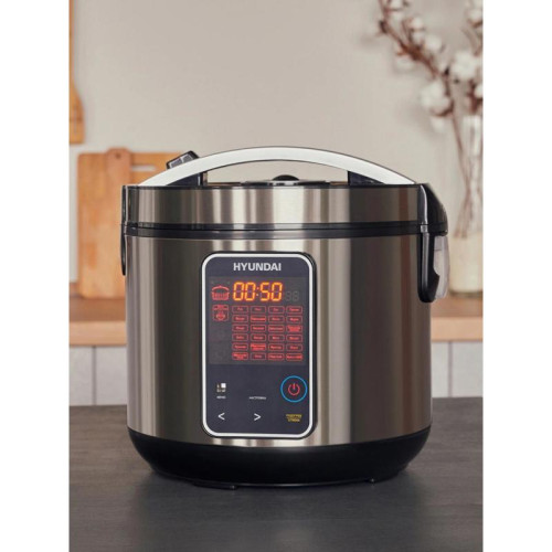 Мультиварка Hyundai HYMC-2400 5л 900Вт серебристый/черный