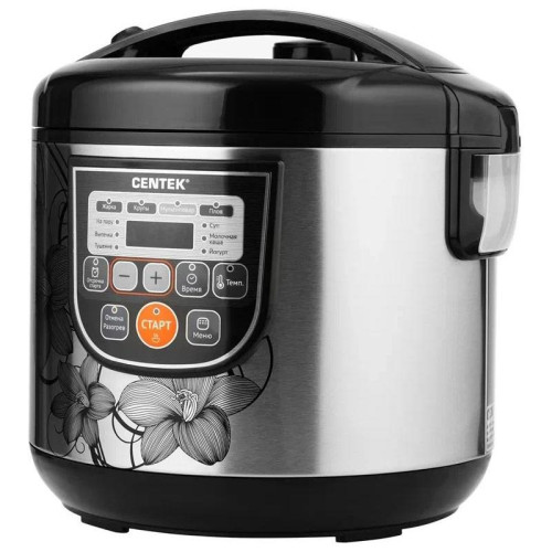 Мультиварка Centek CT-1498 5л 700Вт черный/стальной