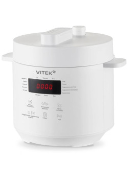 Мультиварка-скороварка Vitek VT-MC0301 3л 500Вт серебристый/черный