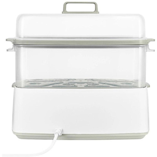 Пароварка Kitfort КТ-6431 2ярус. 800Вт белый/серый