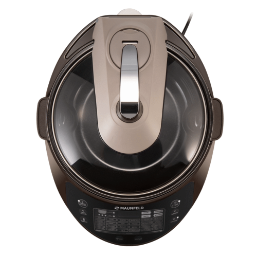 Мультиварка MAUNFELD/ Мультиварка MAUNFELD MF-1621BR, мощность 1600 Вт, электронное управление, 30 программ, антипригарное покрытие чаши, объем чаши 5 л, дисплей, отсрочка старта, регулировка температуры, предварительное отключение автоподогрева, приготов