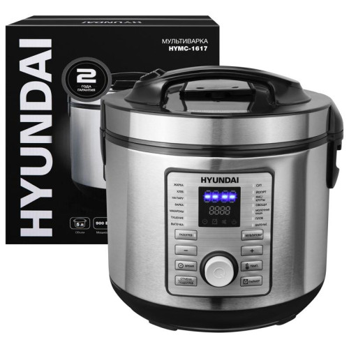 Мультиварка Hyundai HYMC-1617 5л 900Вт серебристый/черный