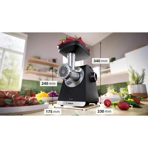 Мясорубка Bosch MFWS640B 2100Вт черный