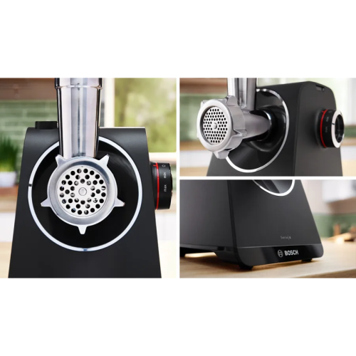 Мясорубка Bosch MFWS440B Мясорубка Bosch, мощность 1900 Вт, цвет черный