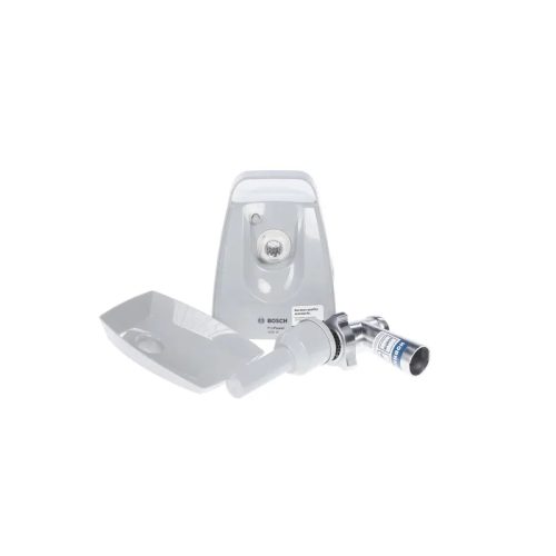 Мясорубка Bosch/ 500/1600Вт, комплект: 2 диска, кебаб, колбаски, цвет: белый/серый фронт Мясорубка Bosch/ 500/1600Вт, комплект: 2 диска, кебаб, колбаски, цвет: белый/серый фронт