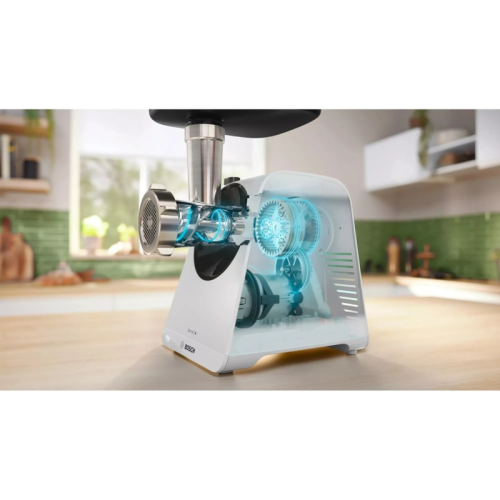 Мясорубка Bosch MFWS420W Мясорубка Bosch, мощность 1900 Вт, цвет белый
