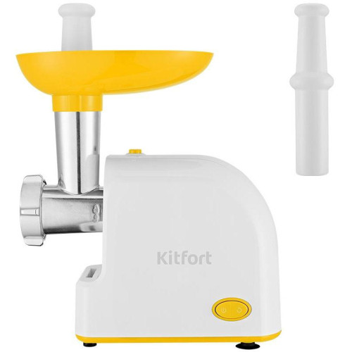 Мясорубка Kitfort КТ-2113-2 1000Вт белый/желтый