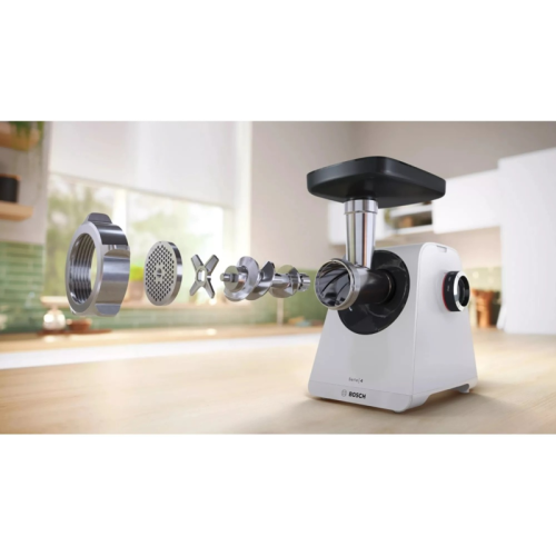 Мясорубка Bosch MFWS420W Мясорубка Bosch, мощность 1900 Вт, цвет белый