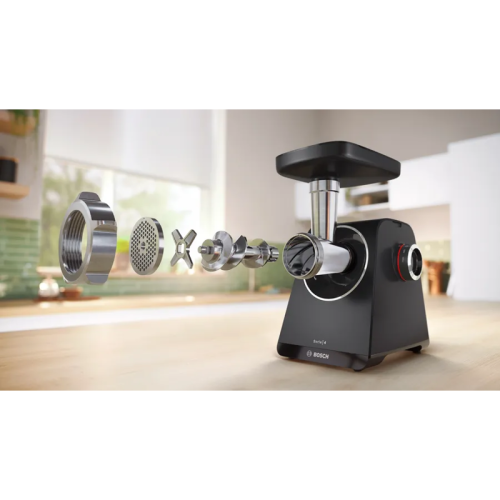 Мясорубка Bosch MFWS440B Мясорубка Bosch, мощность 1900 Вт, цвет черный