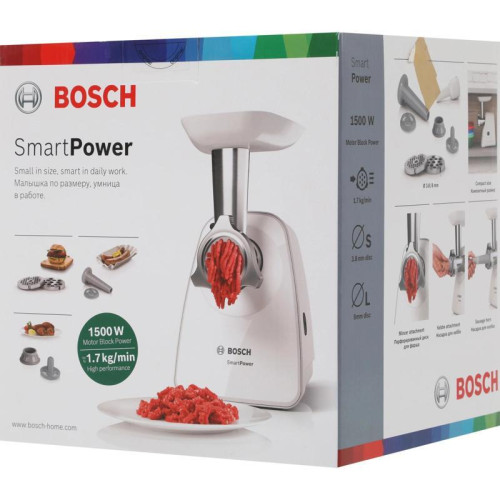 Мясорубка MFW2520W WHITE 1500W BOSCH