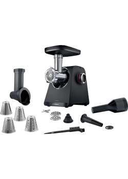 Мясорубка Bosch MFWS440B Мясорубка Bosch, мощность 1900 Вт, цвет черный