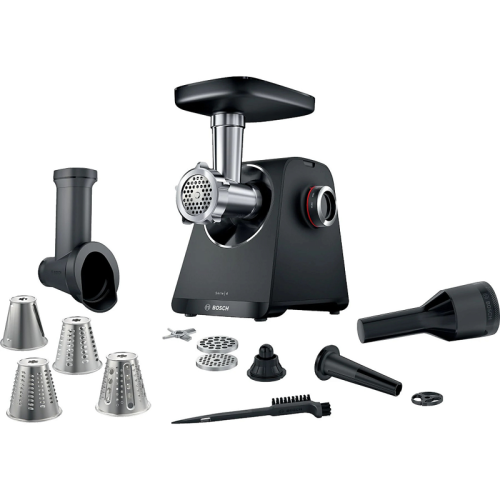 Мясорубка Bosch MFWS440B Мясорубка Bosch, мощность 1900 Вт, цвет черный
