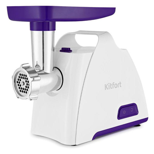 Мясорубка Kitfort КТ-2112-1 1300Вт белый/синий