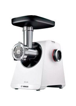 Мясорубка Bosch MFWS420W Мясорубка Bosch, мощность 1900 Вт, цвет белый