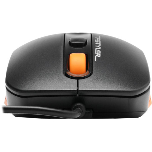 Мышь A4Tech Fstyler FM10 черный/оранжевый оптическая 1600dpi USB 4but (FM10 ORANGE)