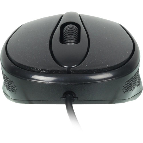 Мышь Oklick 385M черный оптическая (1600dpi) USB для ноутбука (3but)