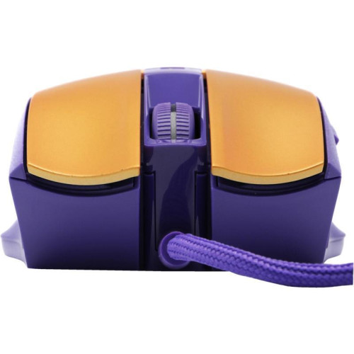 Мышь A4Tech Bloody L65 Max желтый/фиолетовый оптическая 12000dpi USB 6but (L65 MAX/ROYAL VIOLET)