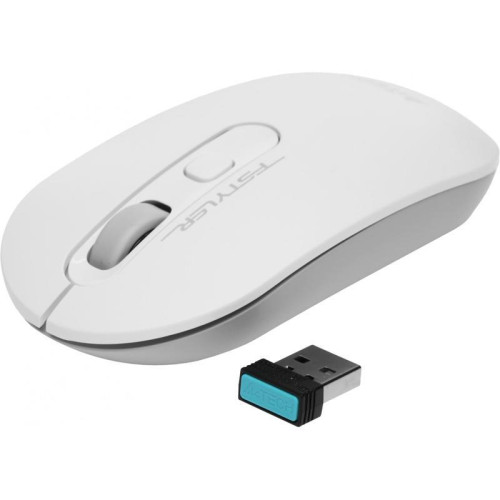 Мышь A4Tech Fstyler FG20S белый/серый оптическая 2000dpi silent беспров. USB для ноутбука 3but (FG20S USB WHITE)