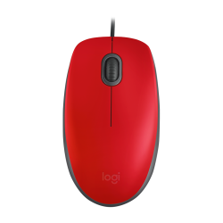 Мышь/ Logitech Mouse M110 Silent USB Red Ret
