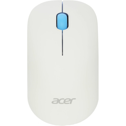 Мышь Acer OMR205 белый/голубой оптическая 1200dpi беспров. USB для ноутбука 3but (ZL.MCEEE.02H)