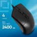 Мышь Oklick 207M черный оптическая 2400dpi USB 4but (1474598)