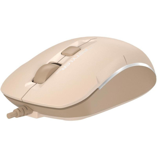 Мышь A4Tech Fstyler FM26S бежевый/коричневый оптическая 1600dpi silent USB для ноутбука 4but (FM26S USB (CAFE LATTE))