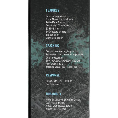 Мышь A4Tech XL-750BH рисунок лазерная 3600dpi USB2.0 6but