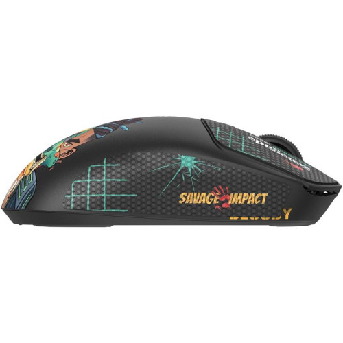 Мышь A4Tech Bloody R72 Ultra Duo черный/рисунок оптическая 20000dpi беспров. USB/USB-C 6but (R72 ULTRA DUO RENEGADEMIDNIGHT)