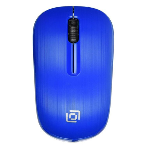 Мышь Oklick 525MW черный/синий оптическая 1000dpi беспров. USB для ноутбука 3but (1090723)