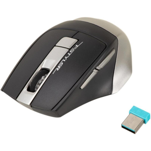 Мышь A4Tech Fstyler FB35 серый оптическая 2000dpi беспров. BT/Radio USB для ноутбука 6but (FB35 SMOKY GREY)