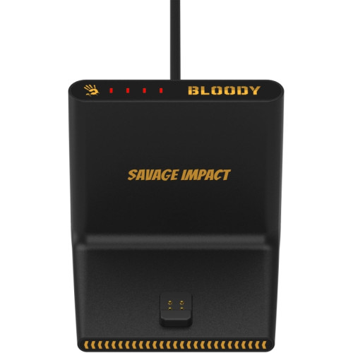 Мышь A4Tech Bloody R72 Ultra Duo черный/рисунок оптическая 20000dpi беспров. USB/USB-C 6but (R72 ULTRA DUO RENEGADEMIDNIGHT)