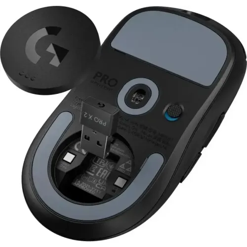 Мышь Logitech G Pro X Superlight 2 черный оптическая 32000dpi беспров. USB 4but (910-006634)