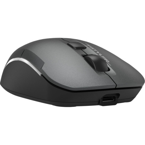 Мышь A4Tech Fstyler FB26CS Air2 серый/черный оптическая 2000dpi silent беспров. BT/Radio USB для ноутбука 4but (FB26CS AIR2 SMOKY GREY)