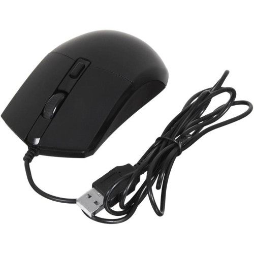 Мышь Oklick 207M черный оптическая 2400dpi USB 4but (1474598)