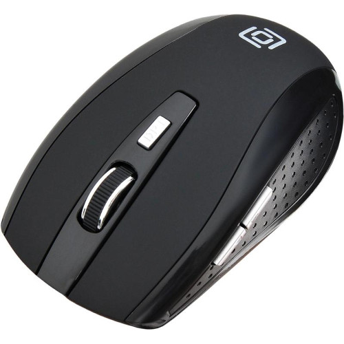 Мышь Oklick 455MW черный оптическая 1600dpi беспров. USB для ноутбука 6but (945818)