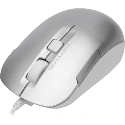 Мышь A4Tech Fstyler FM26S серебристый/белый оптическая 1600dpi silent USB для ноутбука 4but (FM26S USB (ICY WHITE))