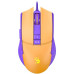 Мышь A4Tech Bloody L65 Max желтый/фиолетовый оптическая 12000dpi USB 6but (L65 MAX/ROYAL VIOLET)