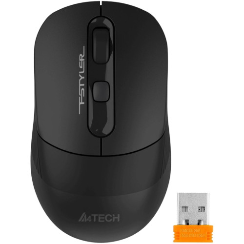 Мышь A4Tech Fstyler FB10CS черный оптическая 2000dpi silent беспров. BT/Radio USB 4but (FB10CS USB STONE BLACK)