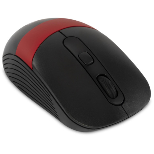 Мышь Oklick 310MW черный/красный оптическая 3200dpi беспров. USB для ноутбука 4but (1869093)