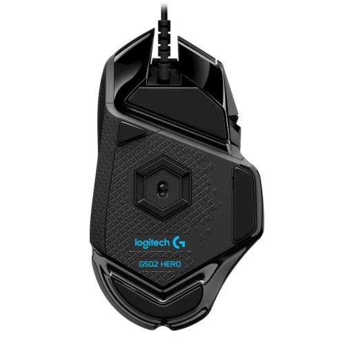 Мышь игровая Logitech Bad Pack G502 Hero16K черная, оптическая (Hero25K) , 100-25600dpi, 1мс, USB 2.1м, 11 кнопок (2 механика), RGB подсветка, утяжелители, под правую руку